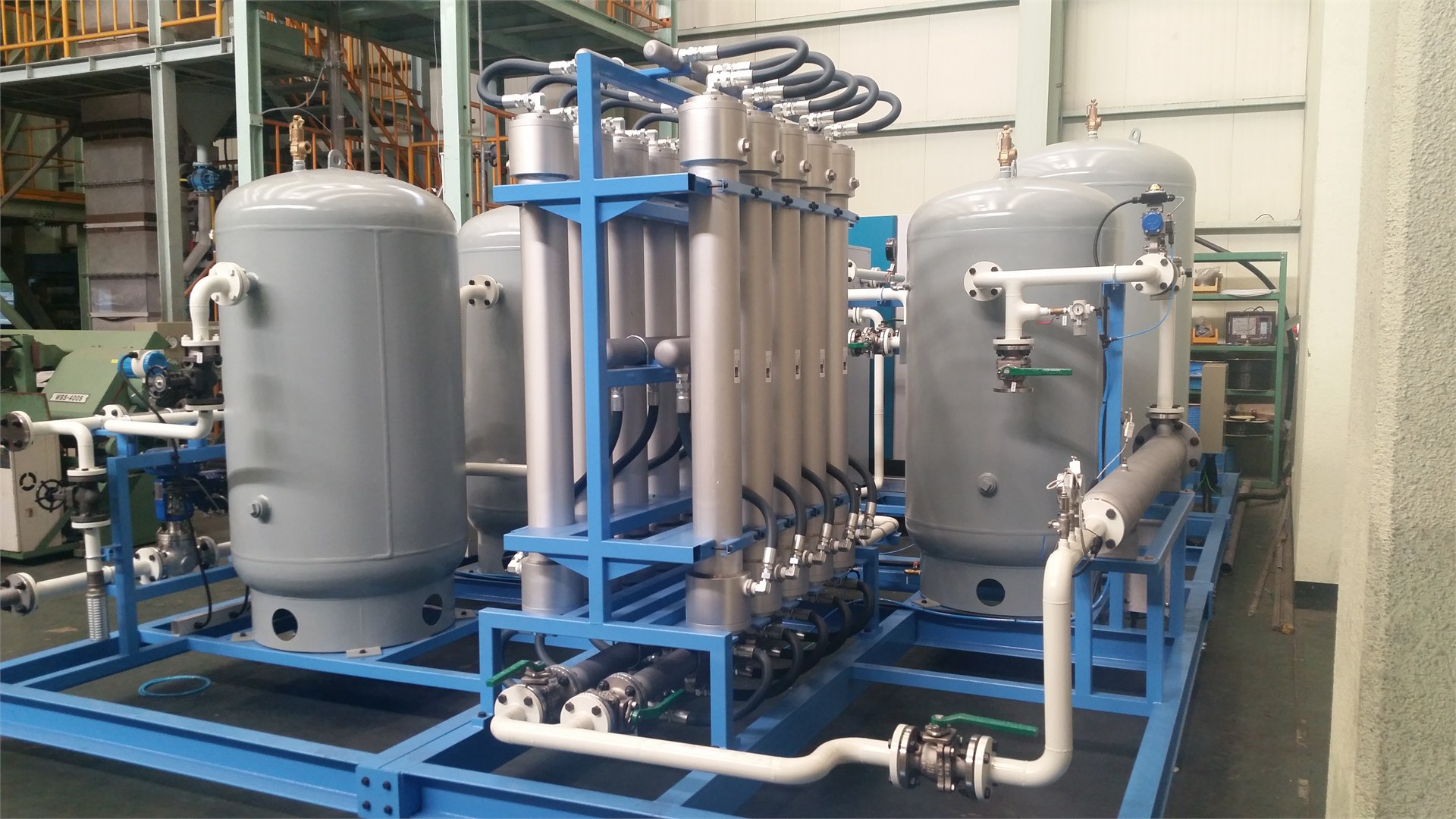 Complete membrane-based gas separation system